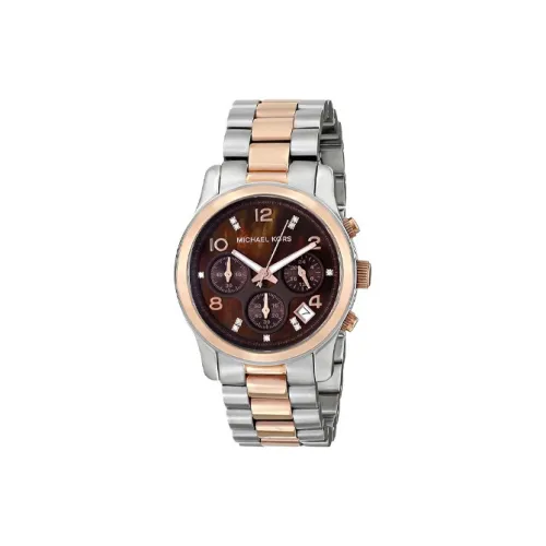 MICHAEL KORS Women's Watch Кварцевый механизм ремешок из нержавеющей стали 39 мм коричневый циферблат