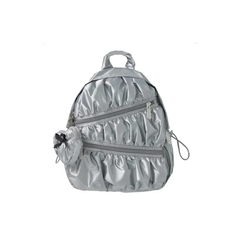 LOLA DESIGN Полиэстер Рюкзак Маленький Женский Серебряный Молочный Белый Черный Зеленый