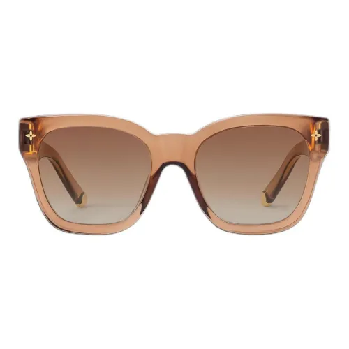 LOUIS VUITTON Квадратные солнцезащитные очки женские коричневые