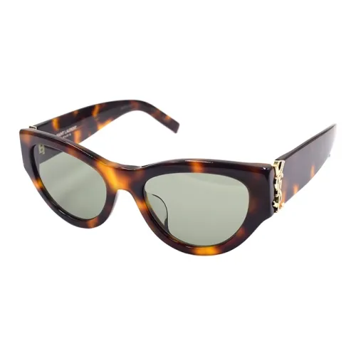 SAINT LAURENT Пластиковая оправа солнцезащитные очки "Кошачий глаз" женские