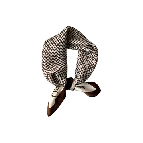 Narandu Шелковые шарфы Женские Коричневый