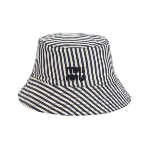 MIU MIU Cotton Bucket Hats Женские Синий