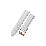 [Двусторонний натуральная кожа] Белый - Цвет ремня розовое золото