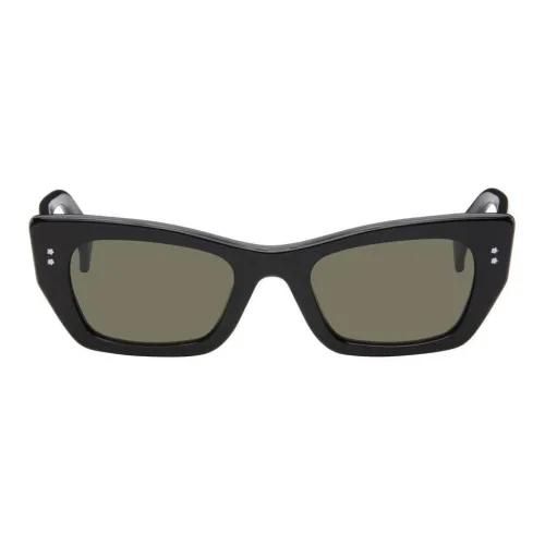 KENZO Ацетат Квадратные Солнцезащитные Очки Мужские Черные