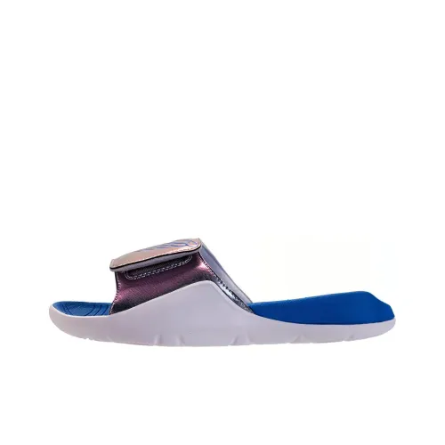 Джордан Резиновая подошва Нижняя юбка Резистентные Слипоны Мужской Сине-белый