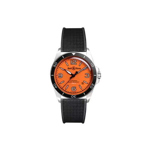 BELL & ROSS Автоматический Механический Movement Унисекс Часы 41 мм Апельсин