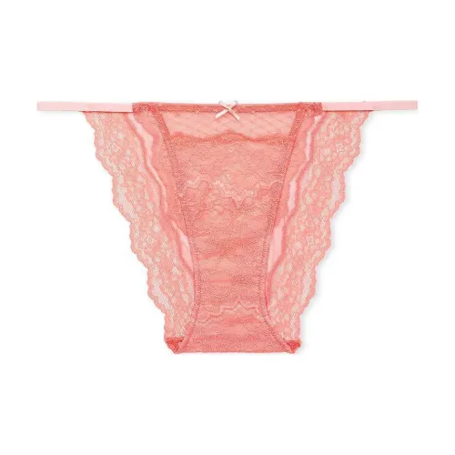 Victoria's Secret Pink Dream Angels Кружево Сетка STRING Бикини Panty Нижнее белье Женские 1 шт Арбузно-розовый красный
