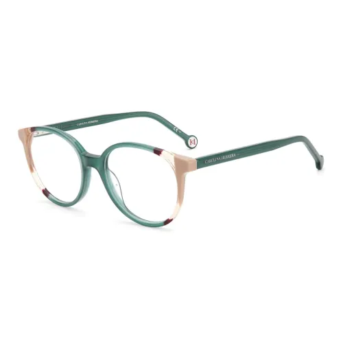 CarolinaHerrera Ацетат Круглые Оправы для Очков Женские Зеленые
