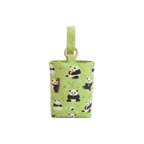 NEARAY Bichai Коллаборация Ткань из саржи Сумка-ведро Средний размер Женская Зеленая