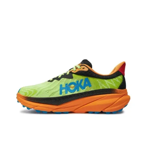 HOKA ONE ONE Slip-resistant Low Top Повседневные Беговые кроссовки Мужские Зеленый Черный Оранжевый Стандартный