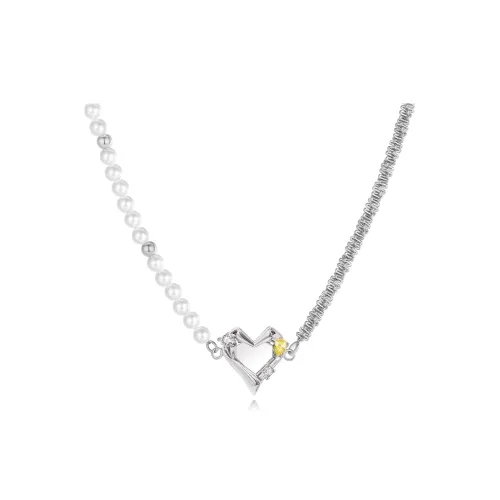 KING OF BLING Сплав Циркон Искусственная жемчужина Ожерелья Женские