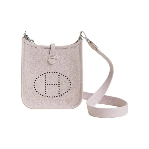 HERMES Evelyne Clemence Коровья кожа Сумка через плечо Сумка на плечо Женская Dream Фиолетовый и Светлый Фиолетовый