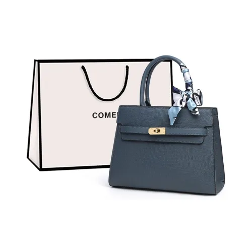 COMELY Коровья кожа Сумка Стандартная Женская Темно-синий