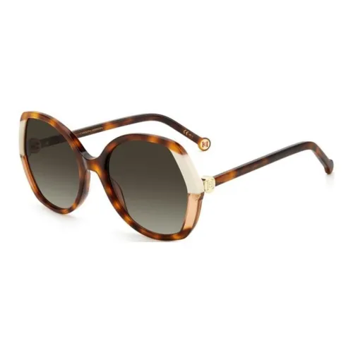 CarolinaHerrera Нерегулярная форма Солнцезащитные очки Женские Черепаховый