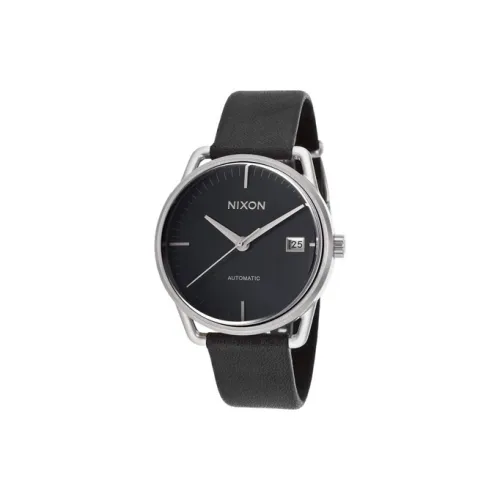 NIXON Meller Automatic Collection Мужские часы Автоматический механический механизм Кожаный ремешок 38 мм Черный циферблат