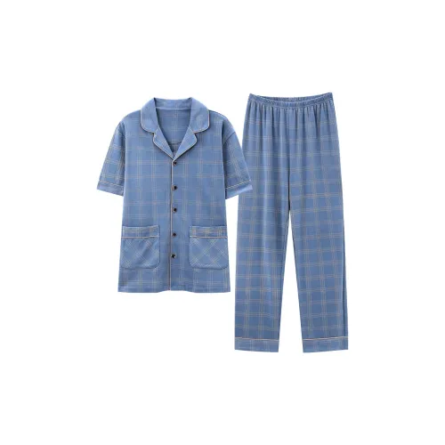 Follow The United States Пижамный комплект Мужской Синий