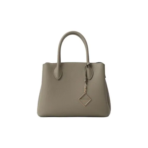 SADI Сумка через плечо из коровьей кожи сумка среднего размера женская слоновая серый цвет печенья