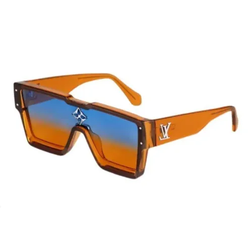 LOUIS VUITTON Ацетат Нерегулярной Формы Солнцезащитные Очки Мужские Оранжевые