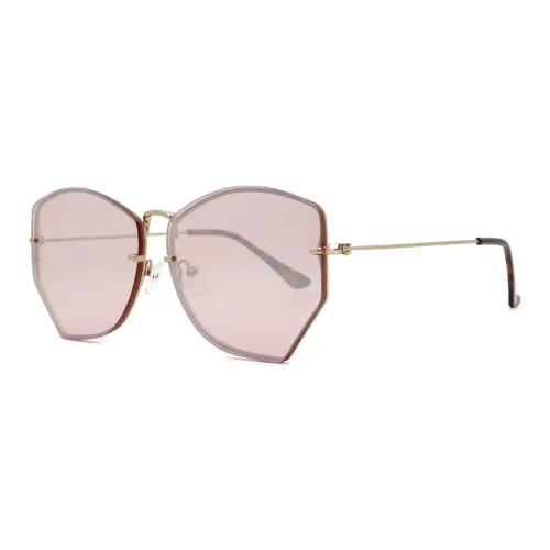 Пара Ponyo Металл Нерегулярная форма Солнцезащитные очки Унисекс Золотой