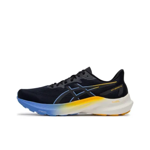 ASICS GT 2000 12 Low Топ Беговые кроссовки Мужские Черный Оранжевый