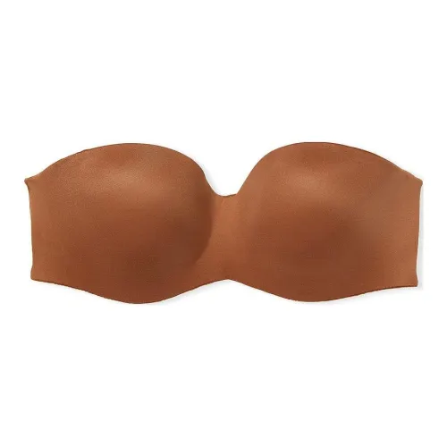 Victoria's Secret BODY By Victoria Collection 7440 Минималистичный Легко Подкладанный Гладкий Без бретелек Бюстгальтер Женский Карамель