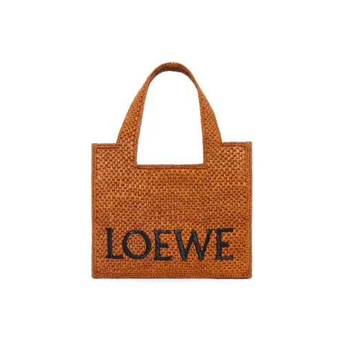 LOEWE Font Tote Рафия Тоут Сумка Сумка для покупок Сумка Маленькая Женская Медовая Золотая
