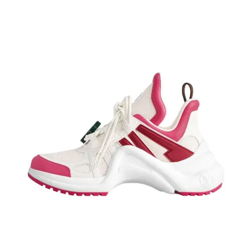 LOUIS VUITTON Archlight 1,0 Низкий Топ Повседневная Обувь Женская Белая Розовая