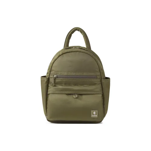 PORTER Нейлон Рюкзак Маленький Унисекс Армейский зеленый
