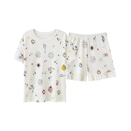 Chun Xi Pajama Комплект Женский Айвори Белый