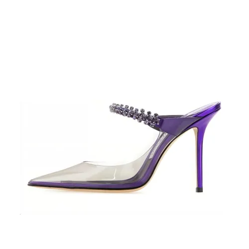 Jimmy Choo Домашние тапочки Женские Фиолетовые