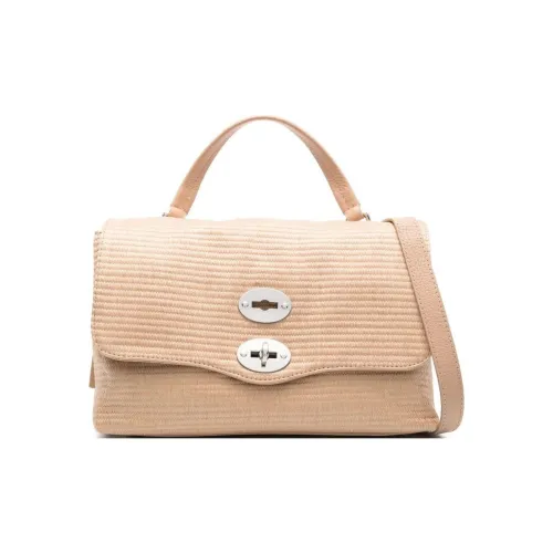 Zanellato Raffia Телячья кожа Тоут Сумка Сумка для покупок Сумка через плечо Сумка унисекс цвет тауповый