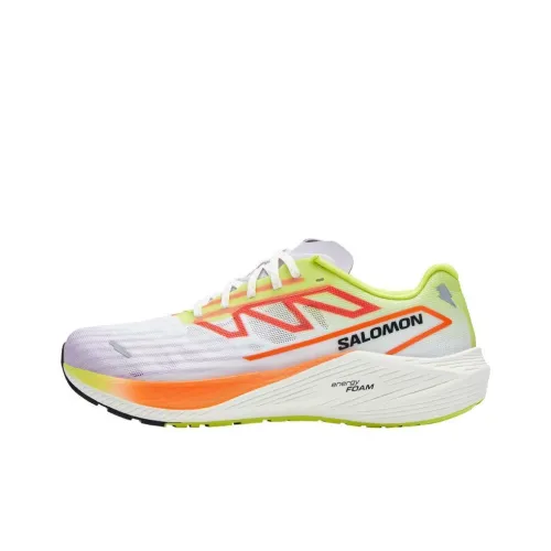 SALOMON Амортизация и Дышащий Низкий Топ Повседневные Беговые Кроссовки Женские Белый Желтый Зеленый