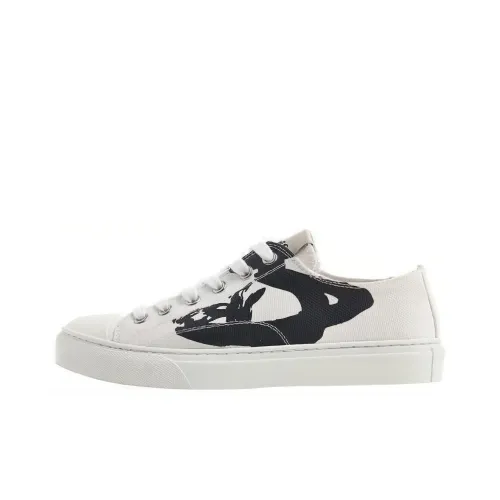 Vivienne Westwood Canvas Shoes Low Top White Women's