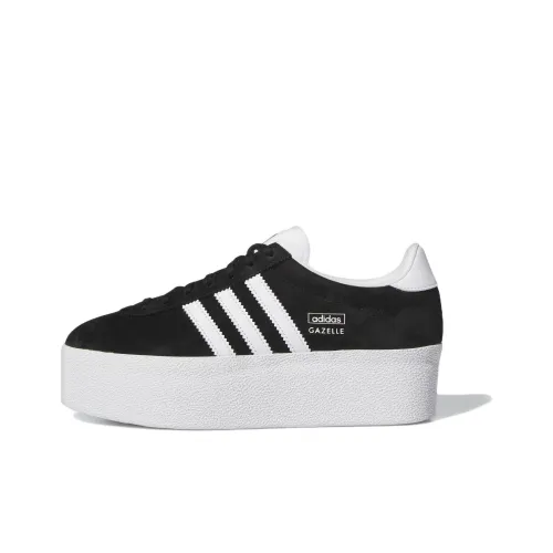 Adidas Originals GAZELLE UP Устойчивые к истиранию Низкие Кроссовки для скейтбординга Женские Черно-белые