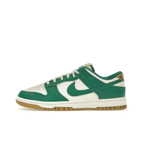 Nike Dunk Low Топ Кроссовки для скейтбординга Женские Golden Зеленый