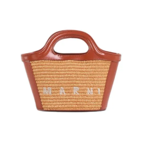 MARNI TROPICALIA Хлопок с полиамидом сумка-тоут сумка для покупок сумка через плечо сумка микро женская коричневый