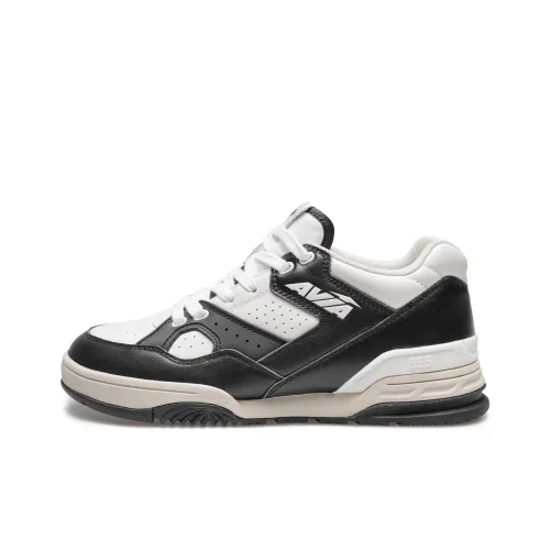 AVIA 855L Series Винтажные баскетбольные кроссовки Низкий топ Белый/Черный Женские