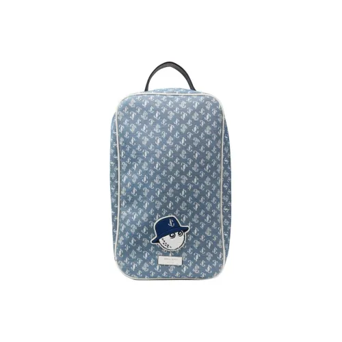 Jimmy Choo Водонепроницаемый Деним Сумка Сумка для обуви Сумка для обуви Женская Синяя