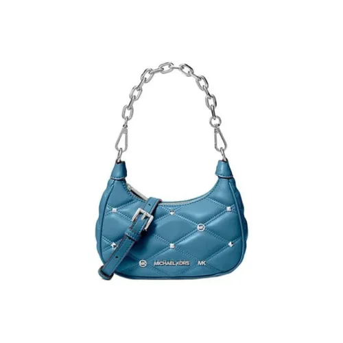 MICHAEL KORS Полиуретан Смесь Портативная Сумка через плечо Сумка на плечо Женская Синяя