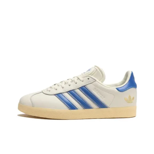 Adidas Originals Gazelle Low Топ Скейтборд Кроссовки Унисекс Бежевый Синий
