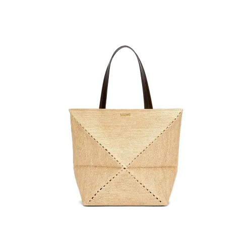 LOEWE Raffia Special Tote Bag Tote Bag Shopping Bag Extra Large Women's Natural Black