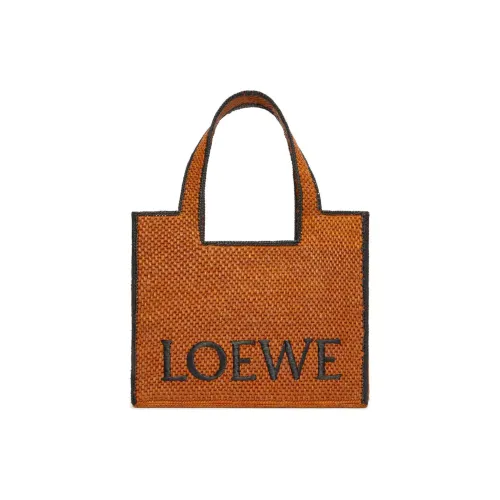 LOEWE Font Tote Рафия Тоут Сумка Сумка для покупок Сумка через плечо Сумка Большая Женская Мед Золотая