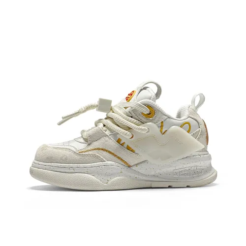 DESKISS DaiKun 'LIP Reading Age' 1,0 Низкие Кроссовки для скейтбординга Женские Песочно-бежевые Желтые