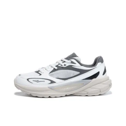 Erke Hongyu Millennium 909TD Устойчивые к истиранию амортизаторы Низкий Топ Повседневный Мужской Белый Серый