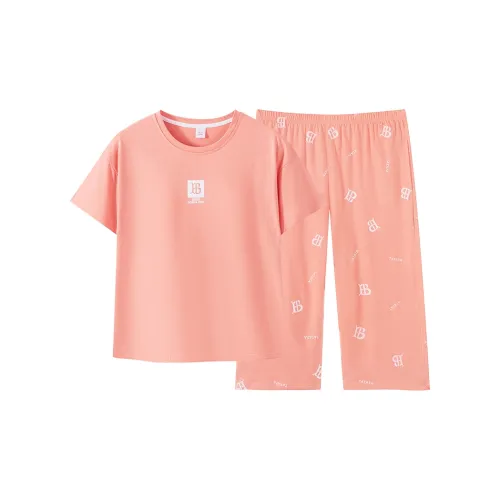 Huggy Kissy Пижамный комплект женский креветочно-красный