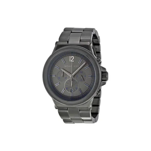 MICHAEL KORS Dylan Collection Мужские часы Кварцевый механизм Ремешок из нержавеющей стали 45 мм Серый циферблат Часы MK8205