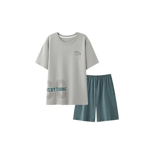 Kerener Серый Мужской Пижамный Комплект