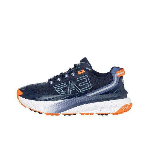 EMPORIO ARMANI EA7 Низкий топ Повседневная обувь Унисекс Темно-синий