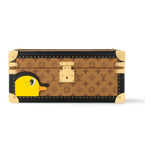 LOUIS VUITTON Солнце Yitian Коллаборация Coffret Accessoires Телячья кожа Аксессуары Хранение Коробка Обычный Унисекс Коричневый