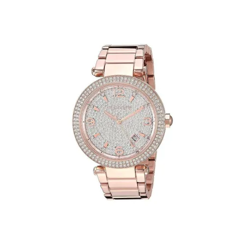 MICHAEL KORS Наручные часы Кварцевый механизм Стальной ремешок 38 мм Розовое золото Циферблат Женские часы